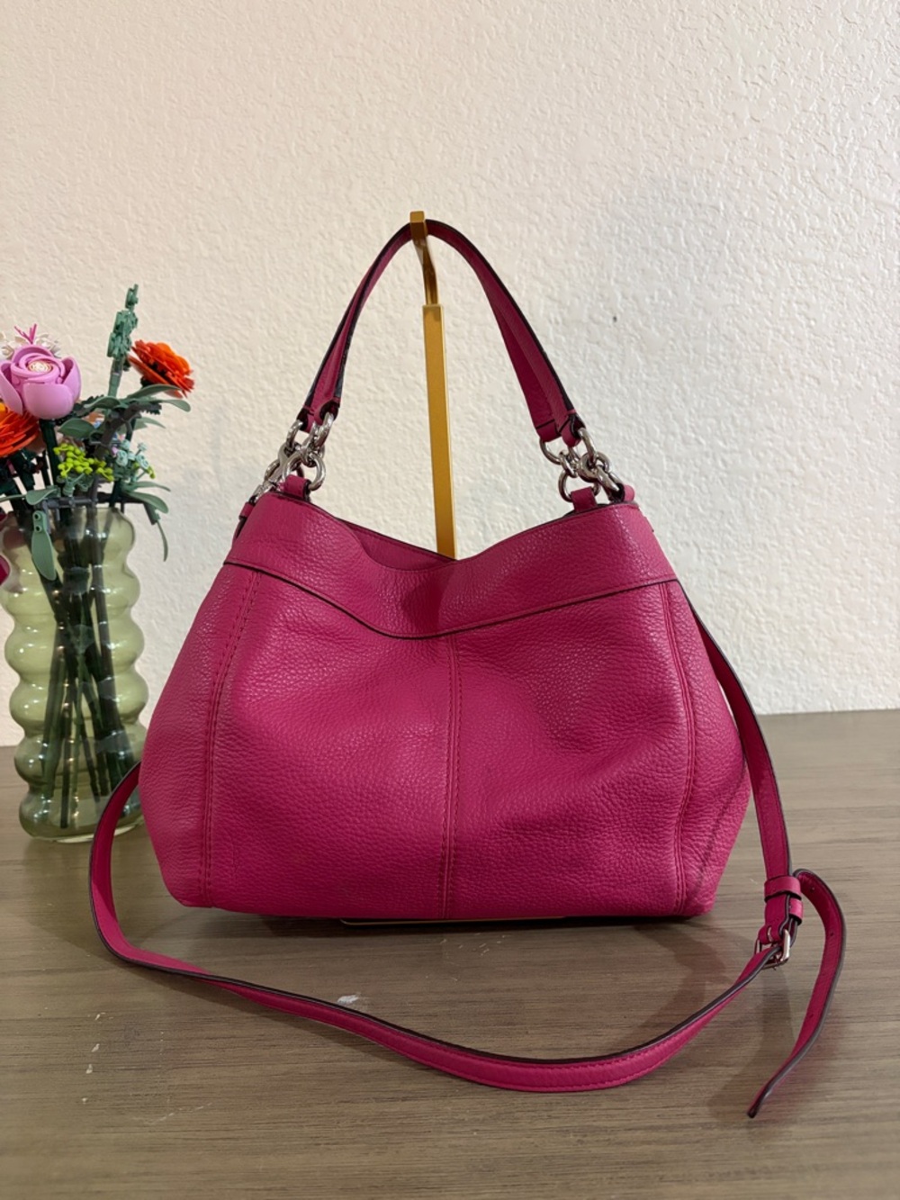 Coach F23537 Pebble Leather Small Lexy Shoulder Bag - Picture 2 of 12
